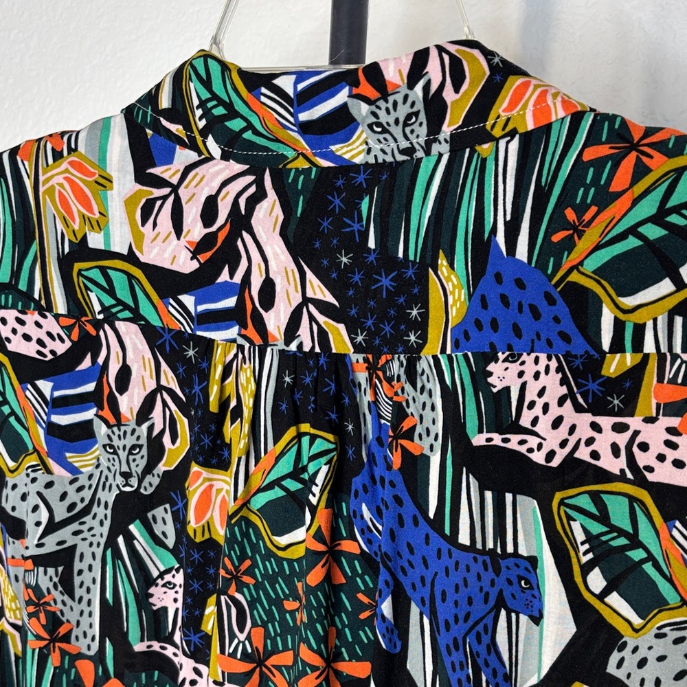 Anthropologie Art of Margaret Jeane Patterned Blouse - Picture 9 of 13